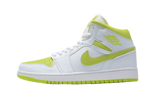 Nike Air Jordan 1 Mid White Lime W