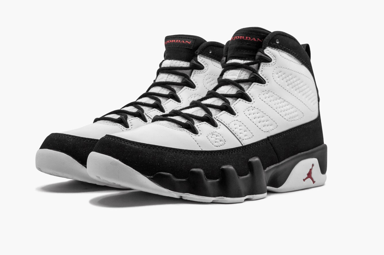 Air Jordan 9 Retro  White Black Red 2016