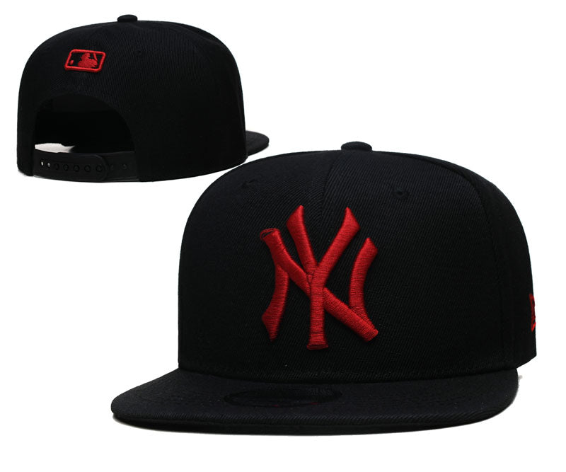 Caps - NY - Red & Black