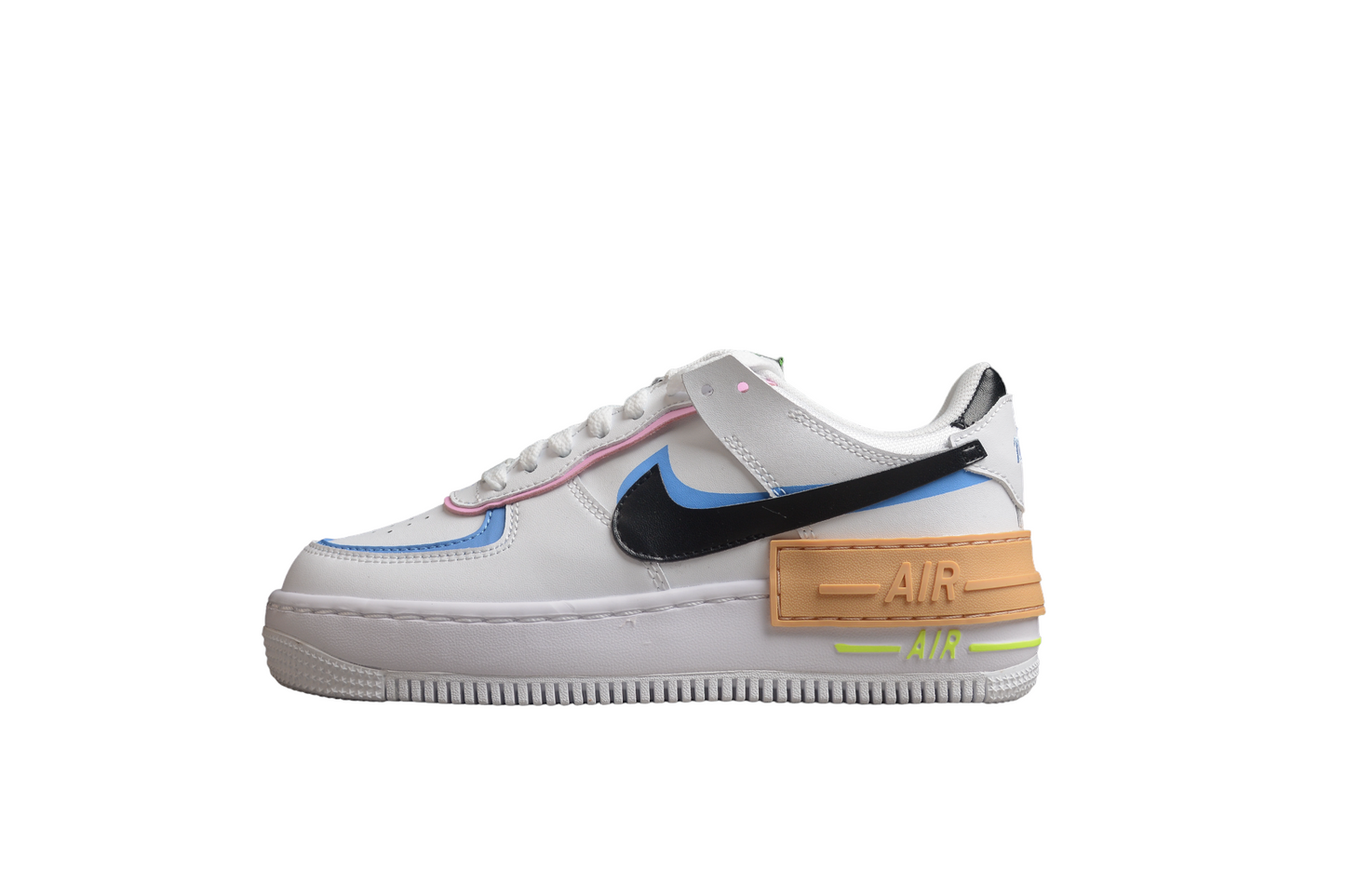 Nike Air Force 1 Shadow White Black Pastel W