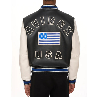 Avirex - jacket blue and white