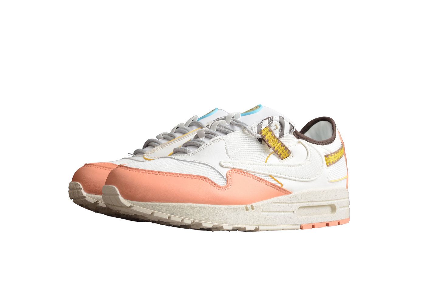 Nike Air Max 1 Travis Scott Cactus Jack W Blanc et Orange