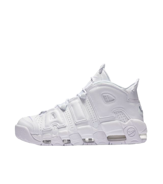 Nike Air More Uptempo White on White