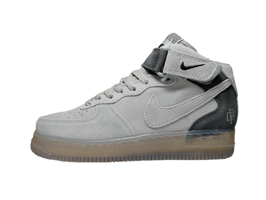 Nike Air Force 1.07 Mid Champion en titre Daim Gris Suede Chamois