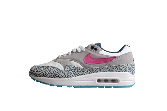 Nike Air Max 1 Safari Gris Rose Bleu W