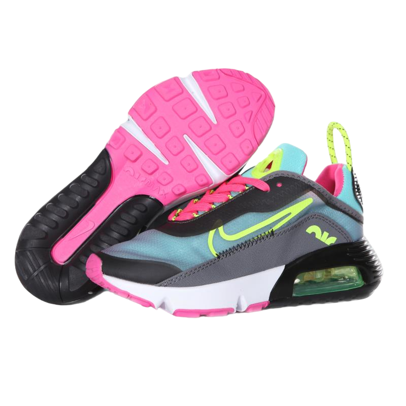 Nike Air Max 2090 Dark Grey Magenta Pink Green Lemon W