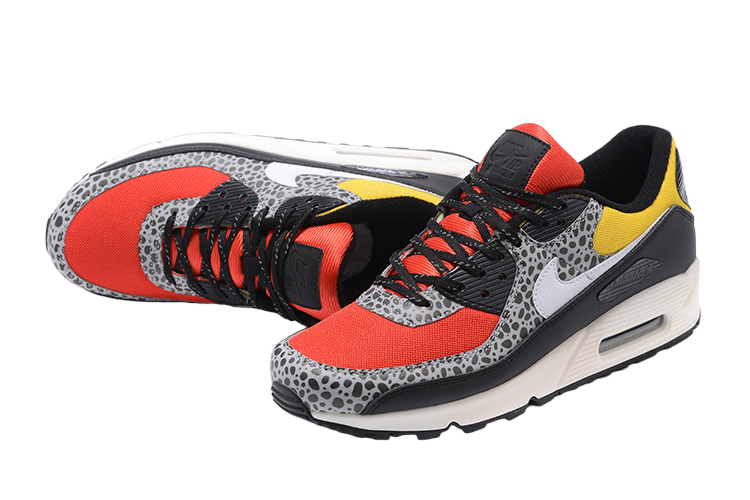 Nike Air Max 90 SE Safari Baskets Chili Rouge Pollen W